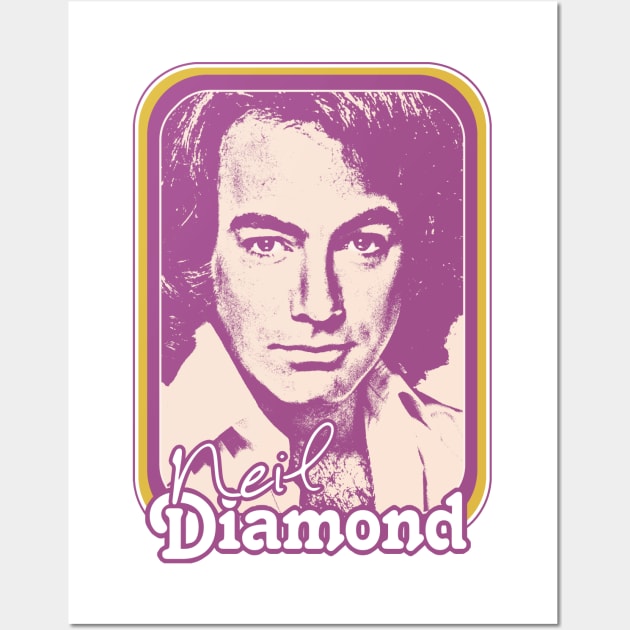 Neil Diamond /// Retro 1970s Fan Design Wall Art by DankFutura